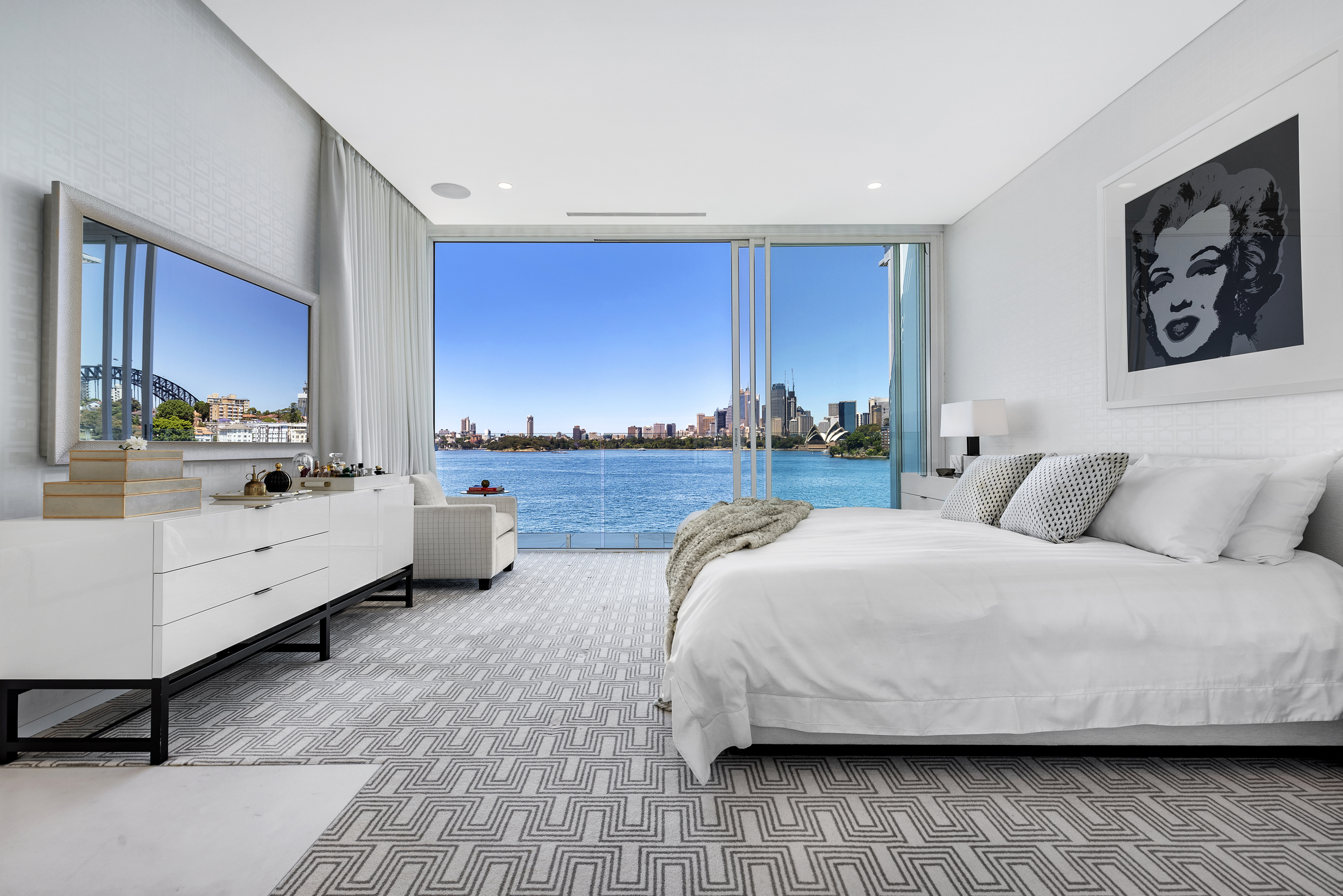 waterfront bedroom